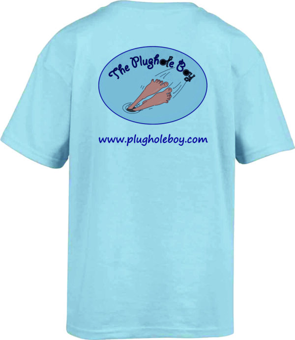 The Plughole Boy: Children’s Cotton T-Shirt Design 1 - Image 2